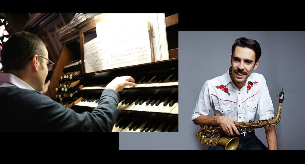 Jared Lamenzo, organ and Eddie Barbash, saxophone